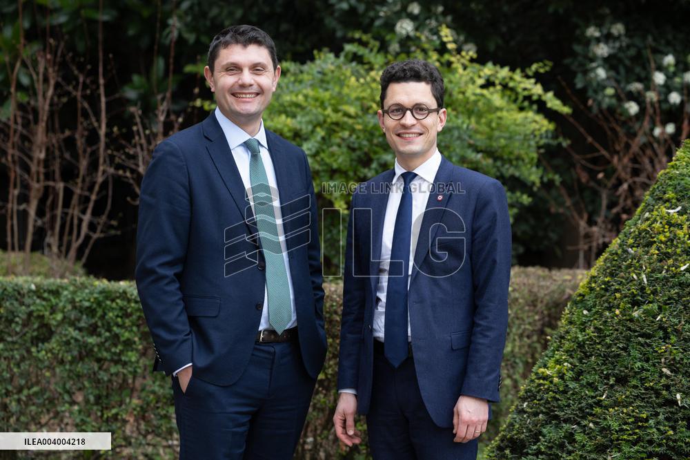 Portrait of Sebastien Saint-Pasteur with Antoine Vermorel-Marques - Paris