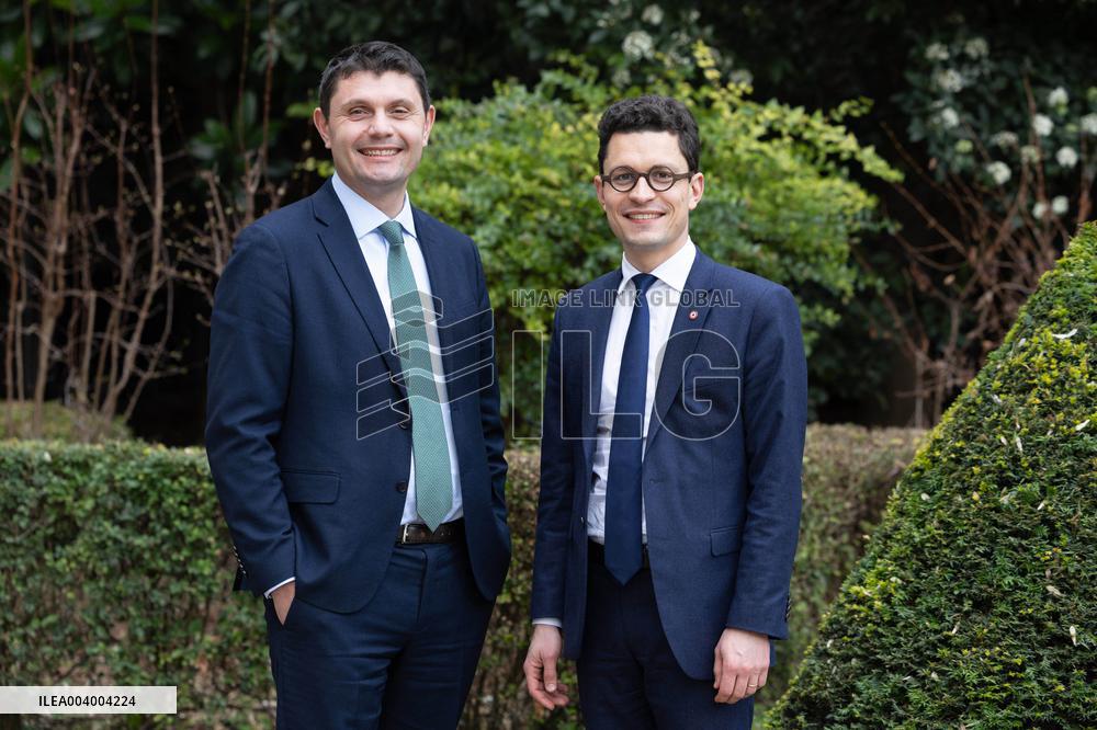 Portrait of Sebastien Saint-Pasteur with Antoine Vermorel-Marques - Paris