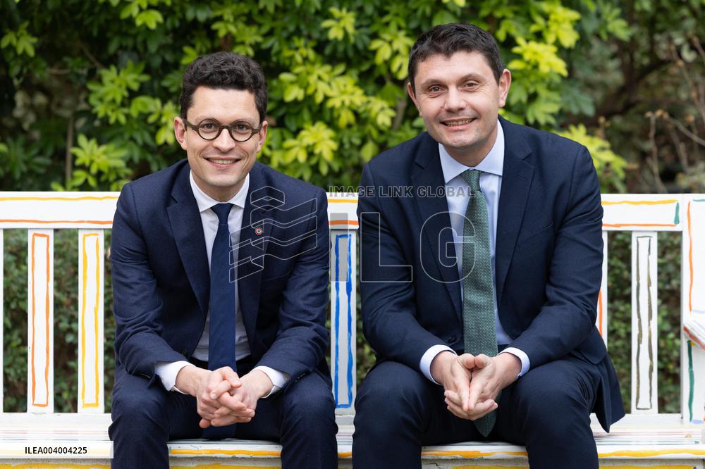 Portrait of Sebastien Saint-Pasteur with Antoine Vermorel-Marques - Paris