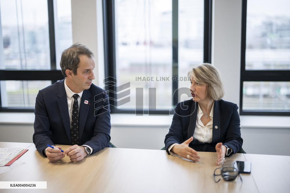 Christophe Fanichet And Anne Rigail Portrait - Paris