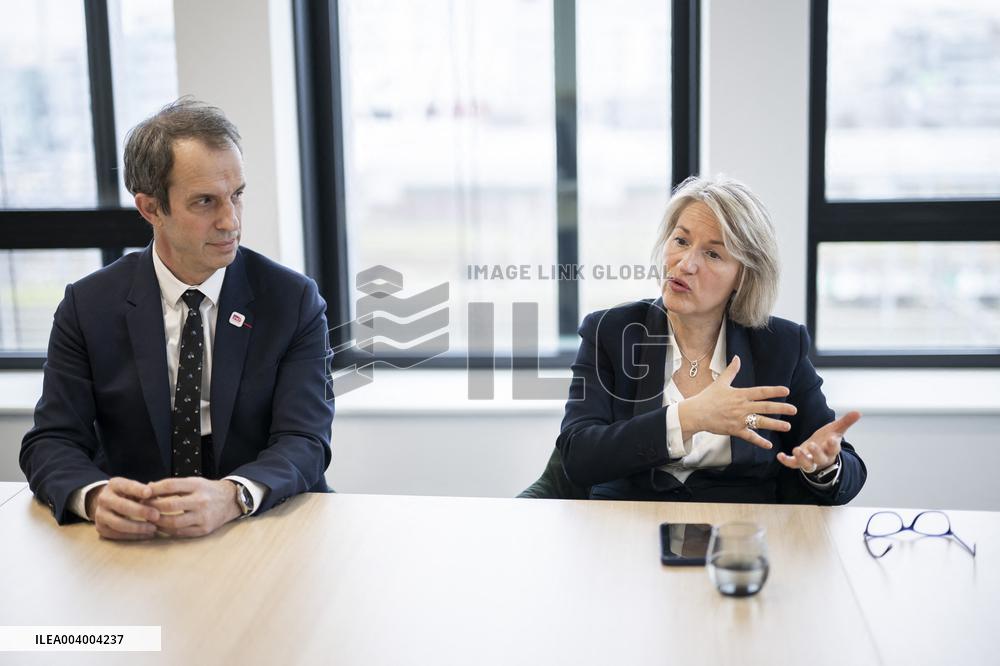 Christophe Fanichet And Anne Rigail Portrait - Paris