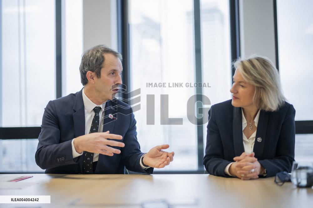 Christophe Fanichet And Anne Rigail Portrait - Paris