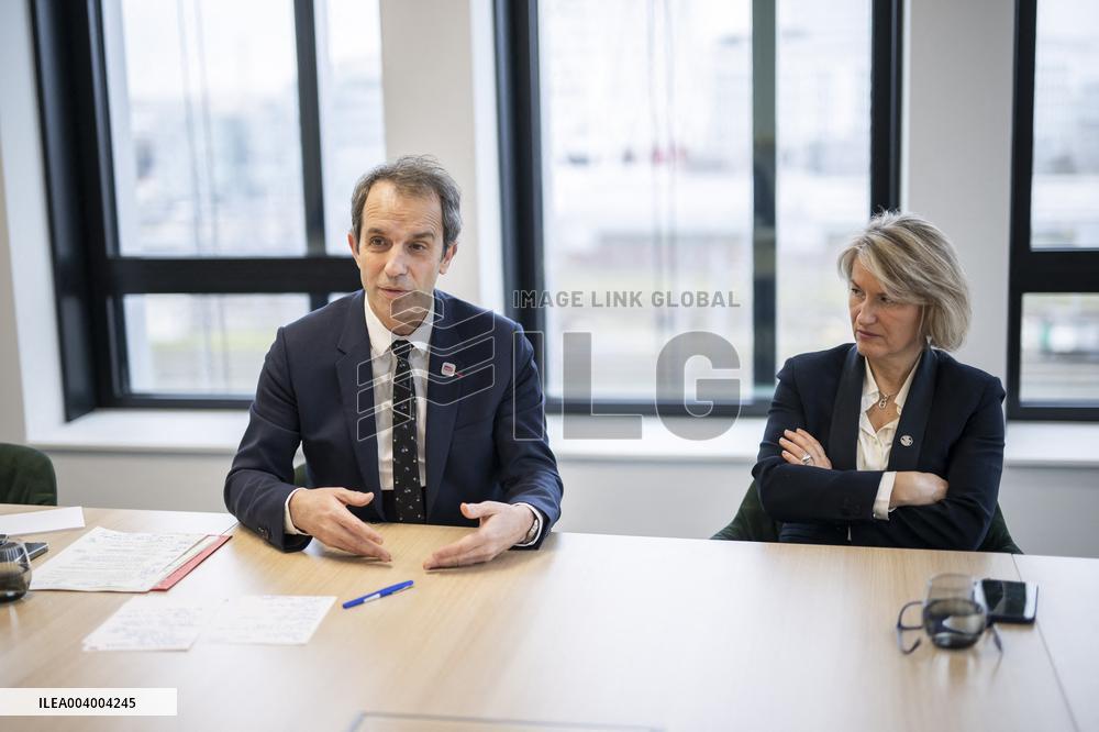 Christophe Fanichet And Anne Rigail Portrait - Paris