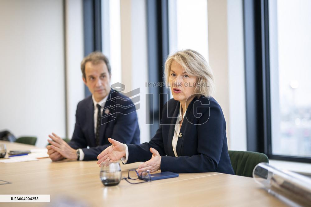 Christophe Fanichet And Anne Rigail Portrait - Paris