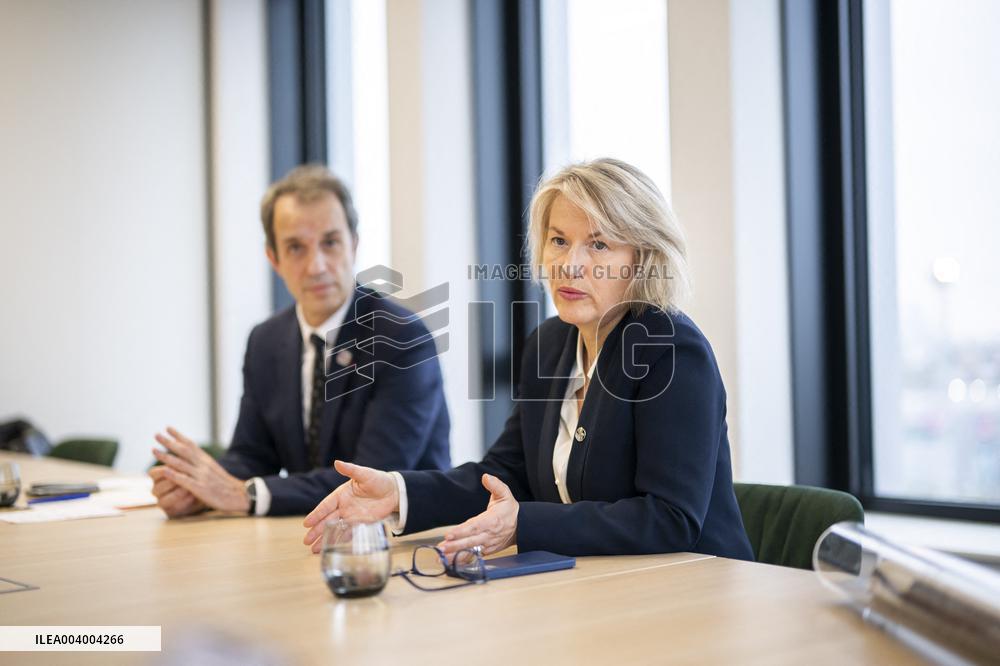 Christophe Fanichet And Anne Rigail Portrait - Paris