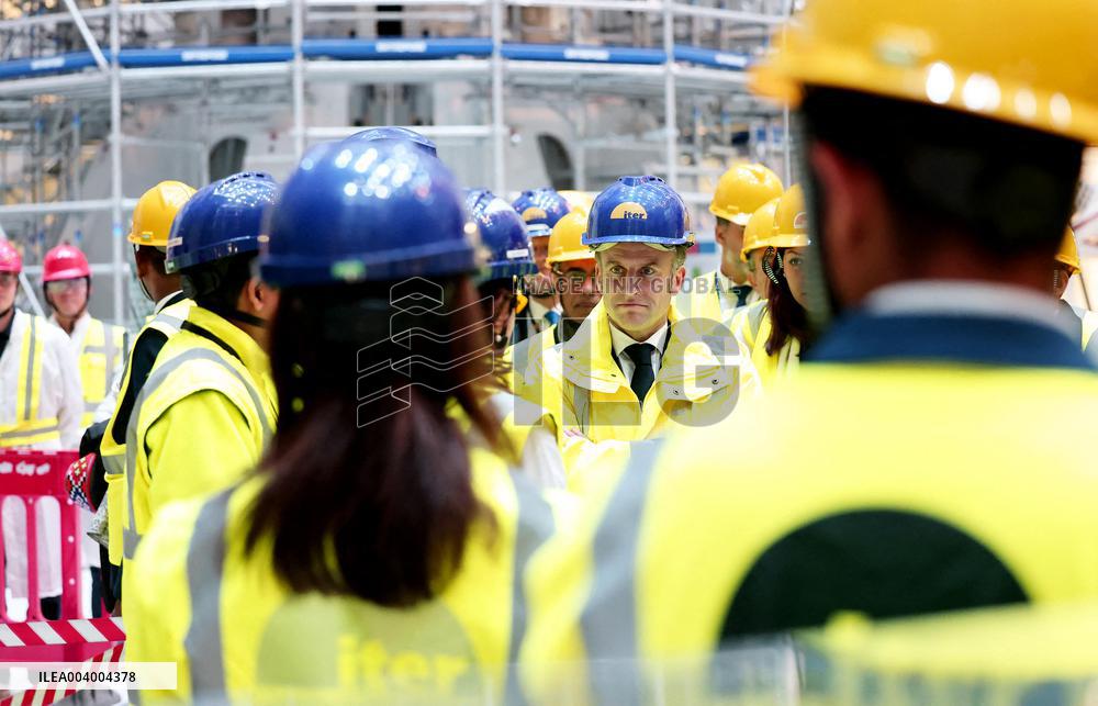 President Macron And Indian PM Modi Visit The ITER - Marseille