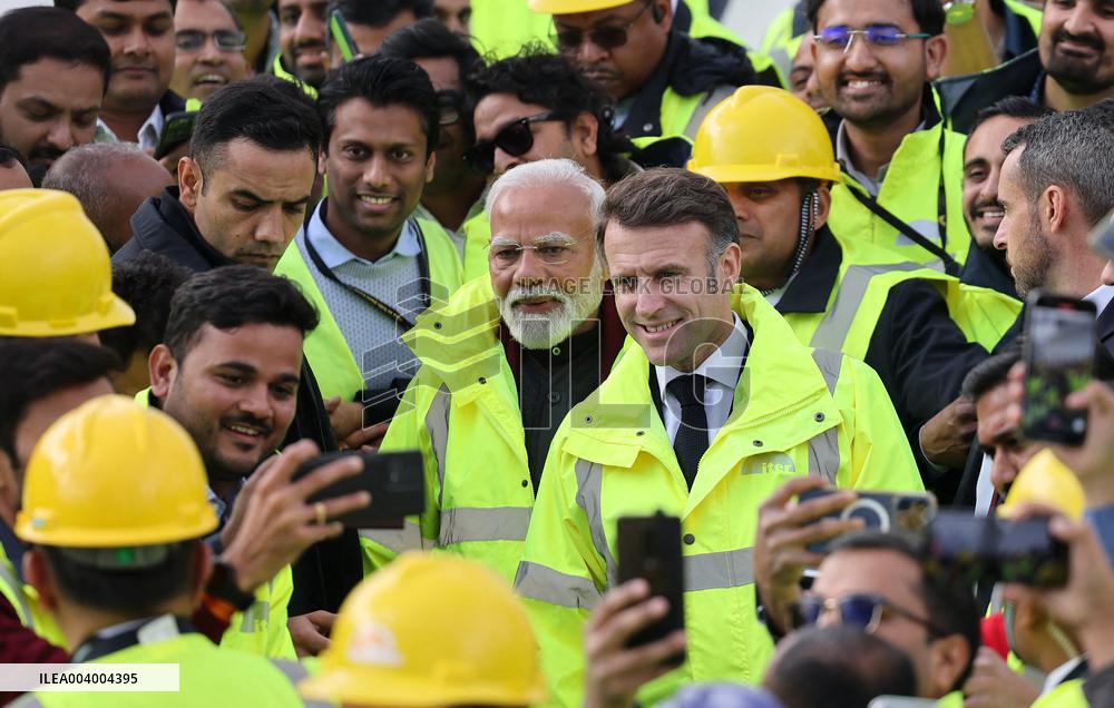 President Macron And Indian PM Modi Visit The ITER - Marseille