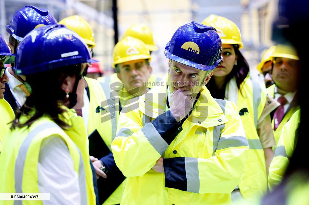 President Macron And Indian PM Modi Visit The ITER - Marseille
