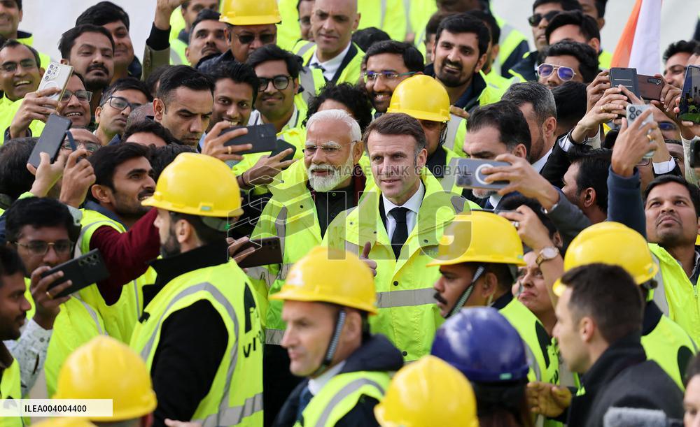 President Macron And Indian PM Modi Visit The ITER - Marseille