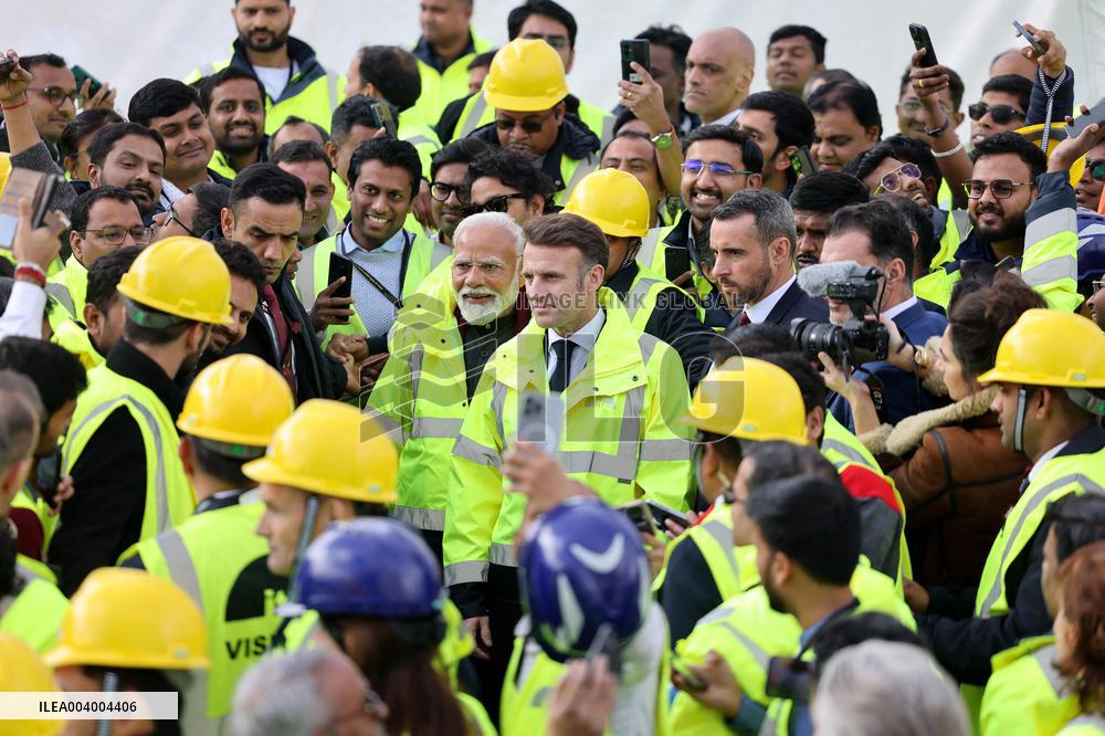 President Macron And Indian PM Modi Visit The ITER - Marseille