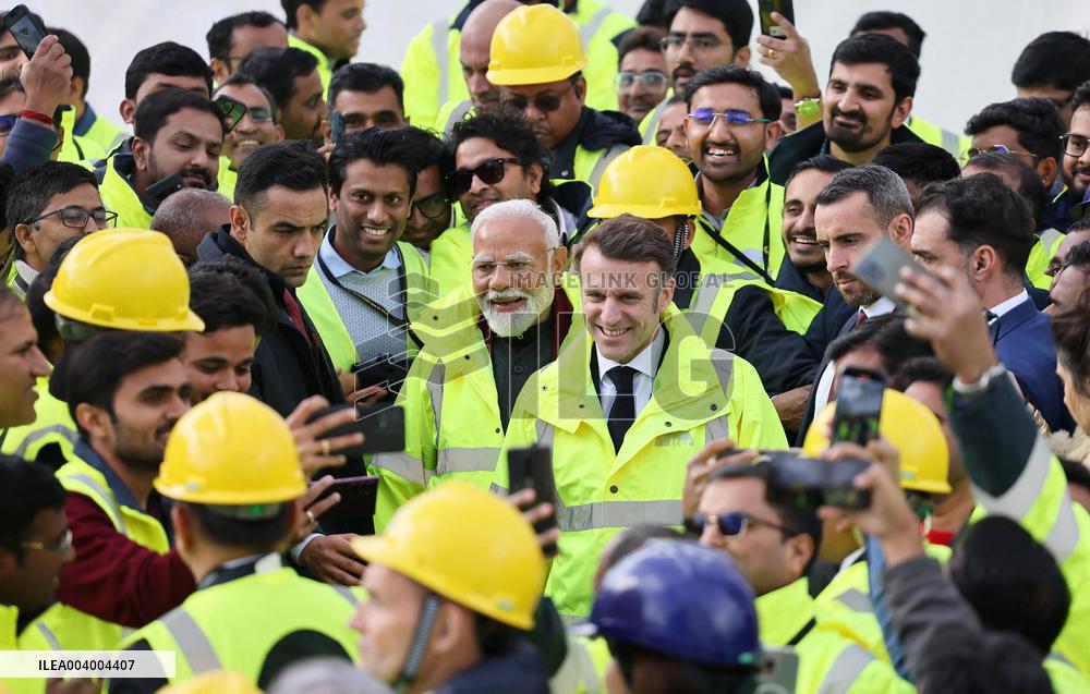 President Macron And Indian PM Modi Visit The ITER - Marseille