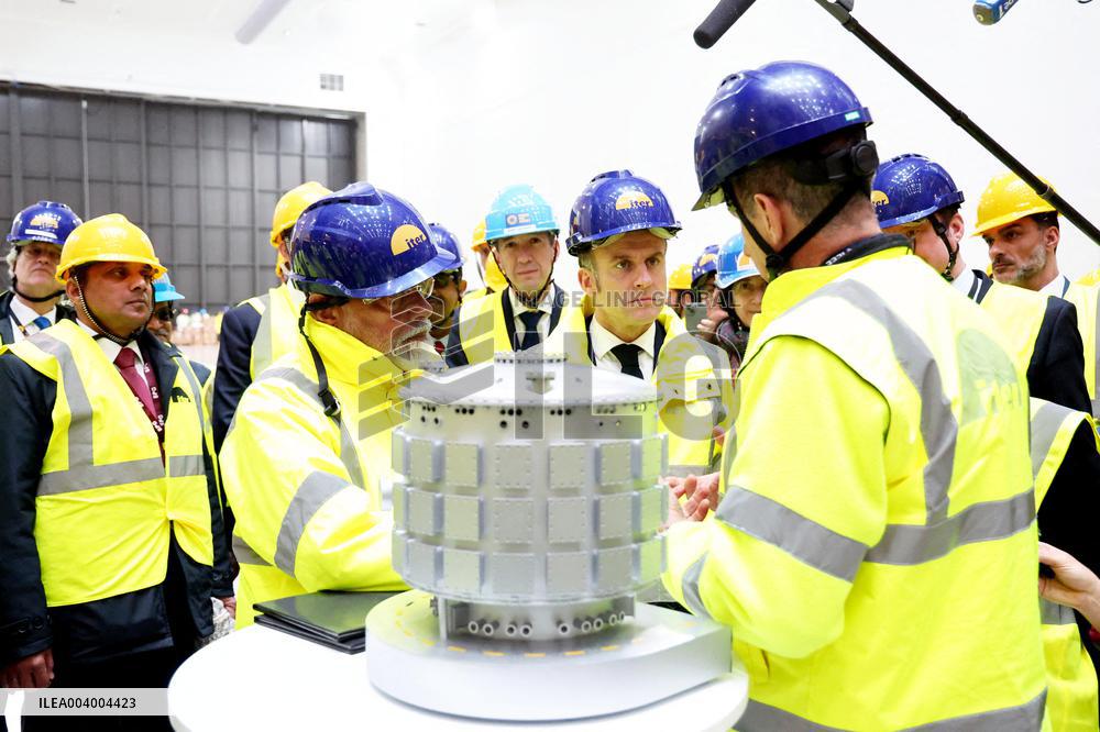 President Macron And Indian PM Modi Visit The ITER - Marseille
