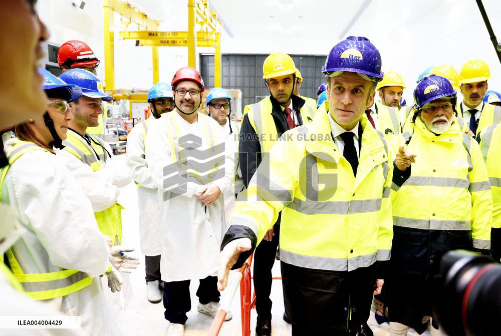 President Macron And Indian PM Modi Visit The ITER - Marseille