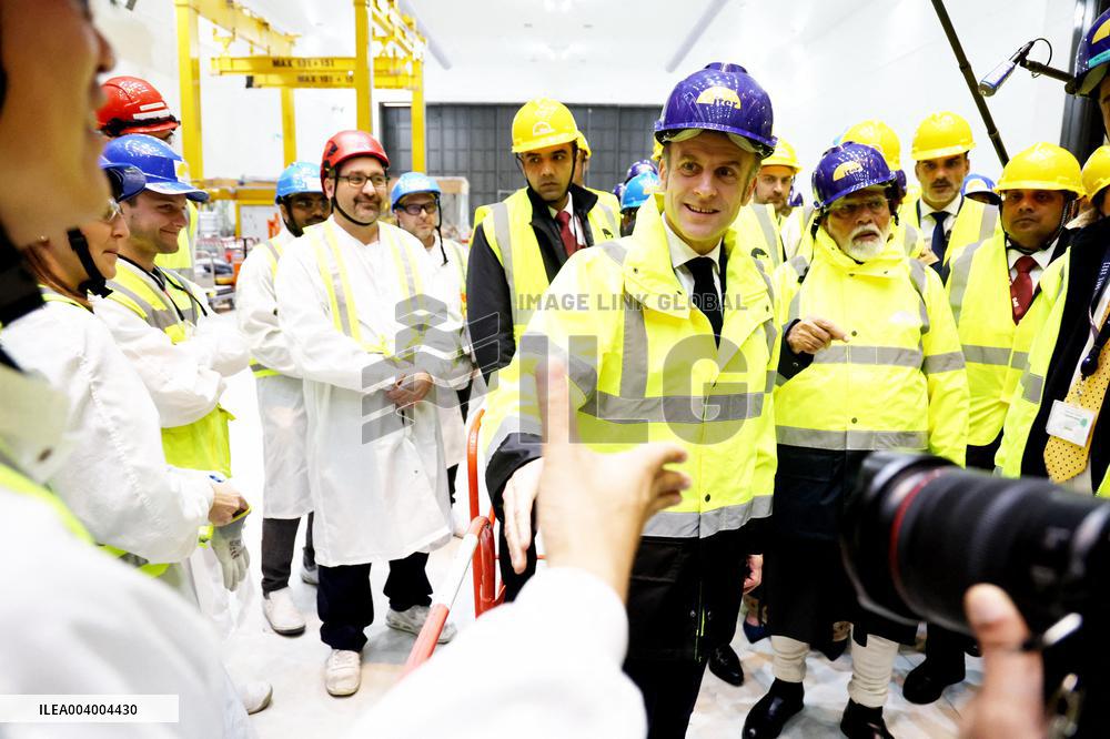 President Macron And Indian PM Modi Visit The ITER - Marseille