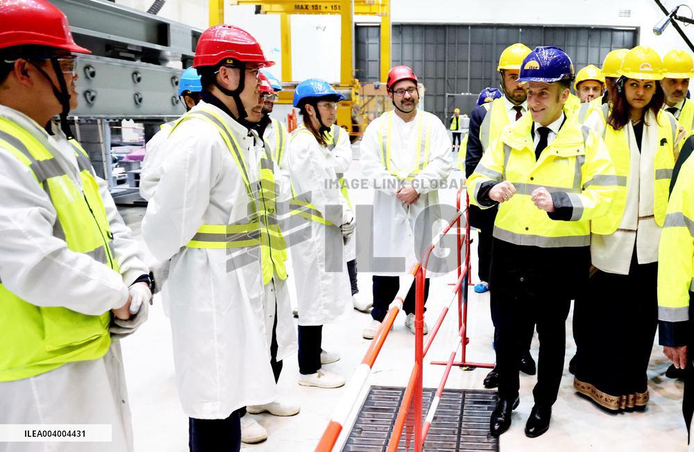 President Macron And Indian PM Modi Visit The ITER - Marseille