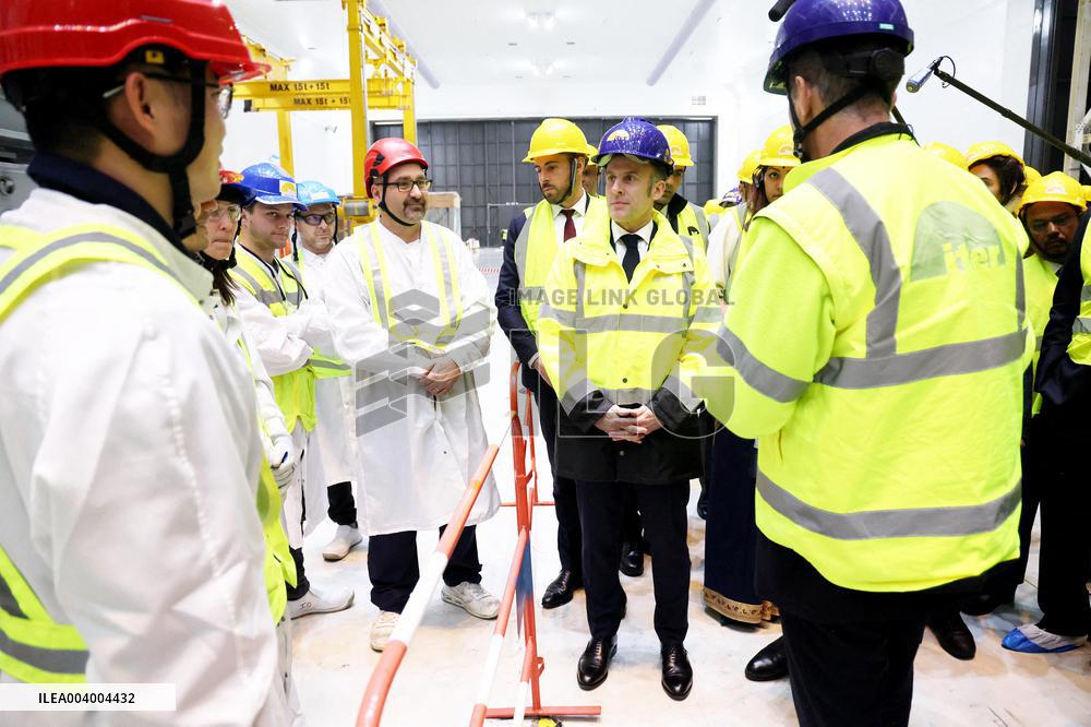President Macron And Indian PM Modi Visit The ITER - Marseille