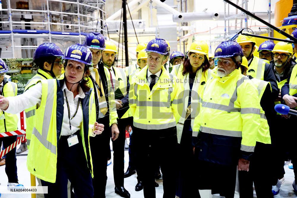 President Macron And Indian PM Modi Visit The ITER - Marseille