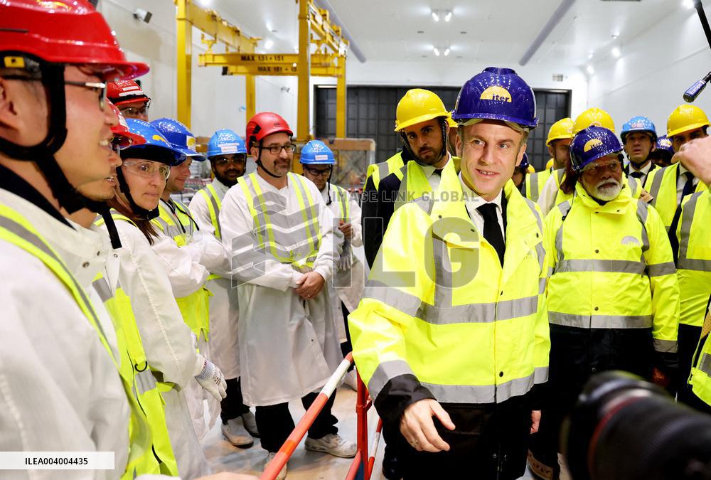 President Macron And Indian PM Modi Visit The ITER - Marseille