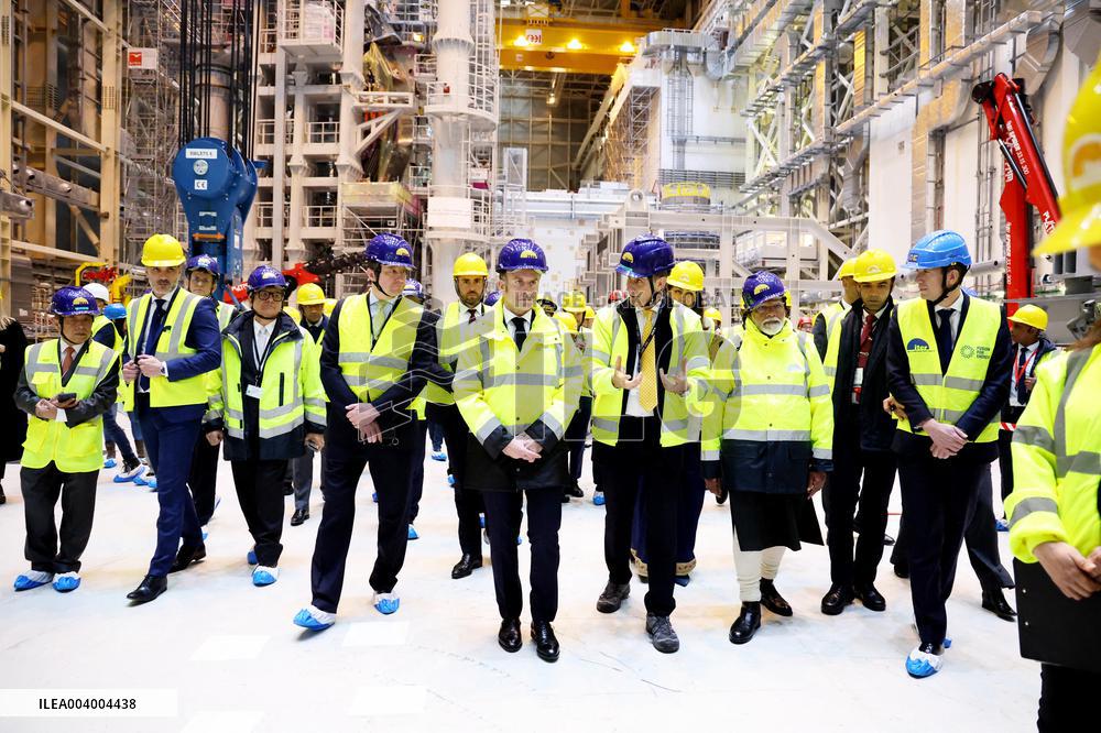 President Macron And Indian PM Modi Visit The ITER - Marseille