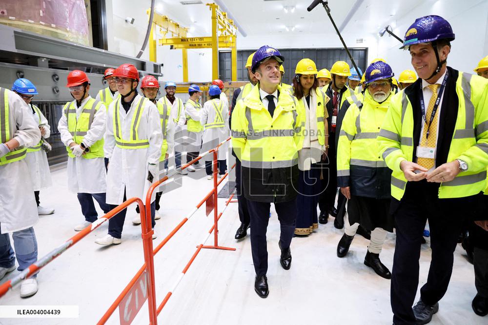 President Macron And Indian PM Modi Visit The ITER - Marseille