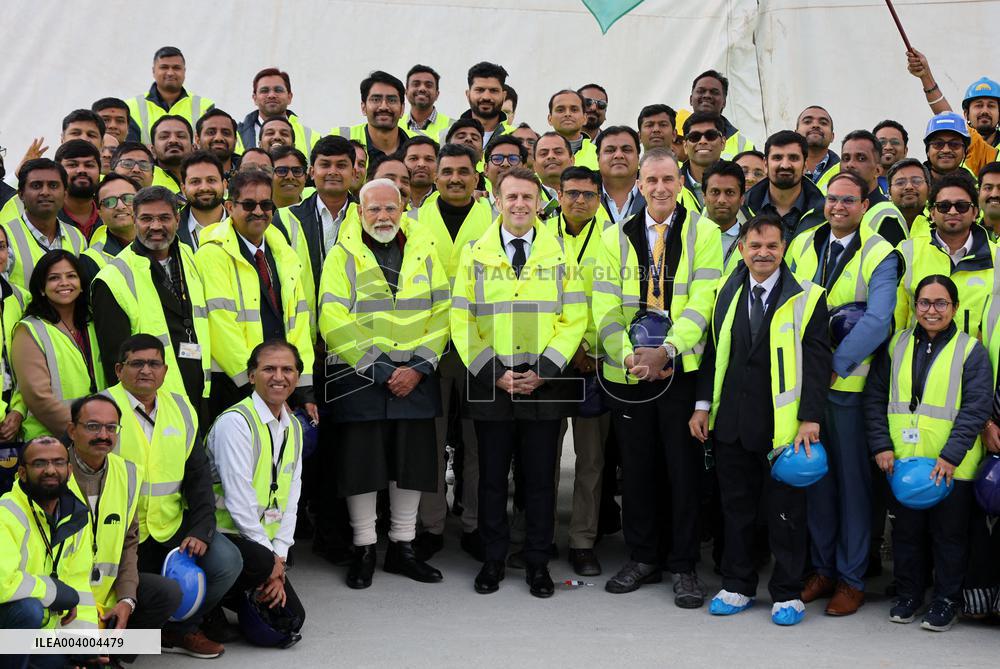 President Macron And Indian PM Modi Visit The ITER - Marseille