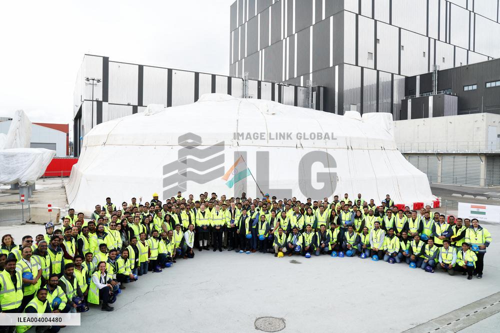 President Macron And Indian PM Modi Visit The ITER - Marseille