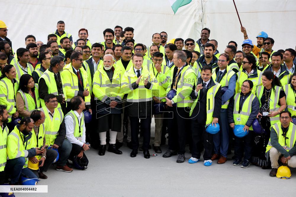 President Macron And Indian PM Modi Visit The ITER - Marseille