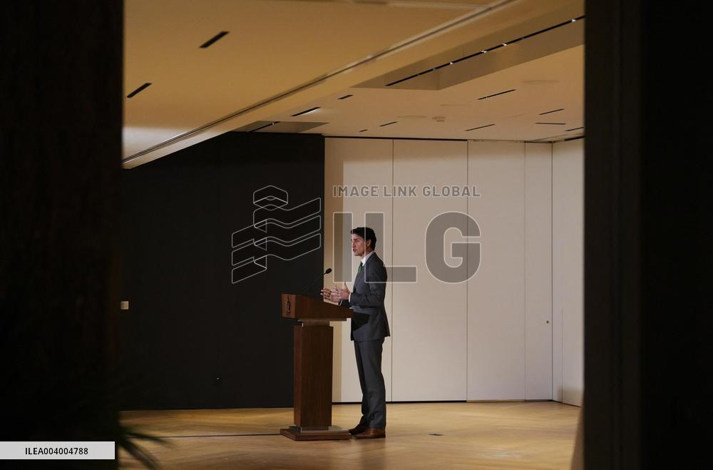 Trudeau Press Conference - Brussels