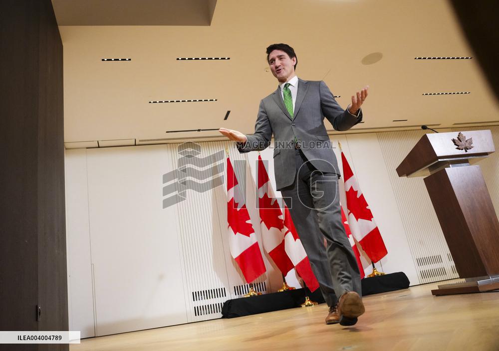 Trudeau Press Conference - Brussels