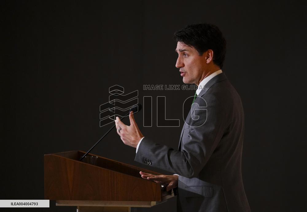 Trudeau Press Conference - Brussels