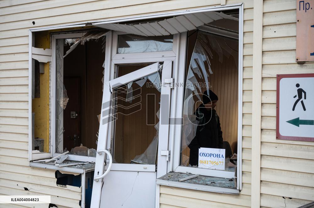 Kyiv under Russian ballistic missile attack