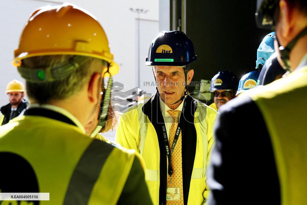 President Macron And Indian PM Modi Visit The ITER - Marseille