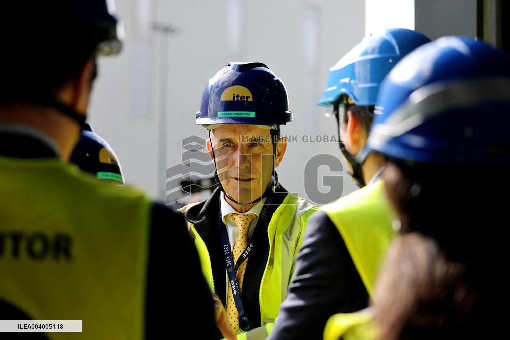 President Macron And Indian PM Modi Visit The ITER - Marseille
