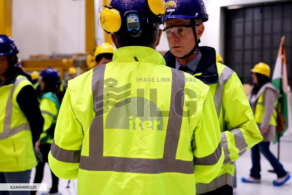 President Macron And Indian PM Modi Visit The ITER - Marseille