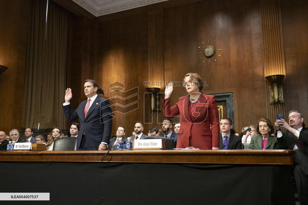 Todd Blanche and Abigail Slater Confirmation Hearing