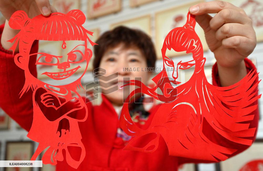 Ne Zha Themed Paper Cutting Works