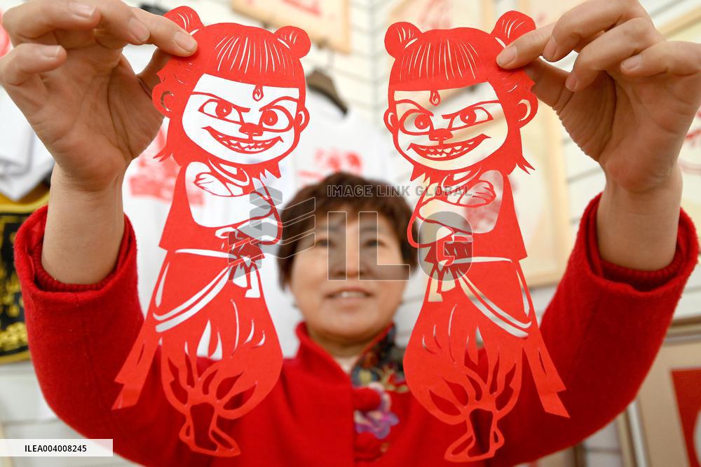 Ne Zha Themed Paper Cutting Works