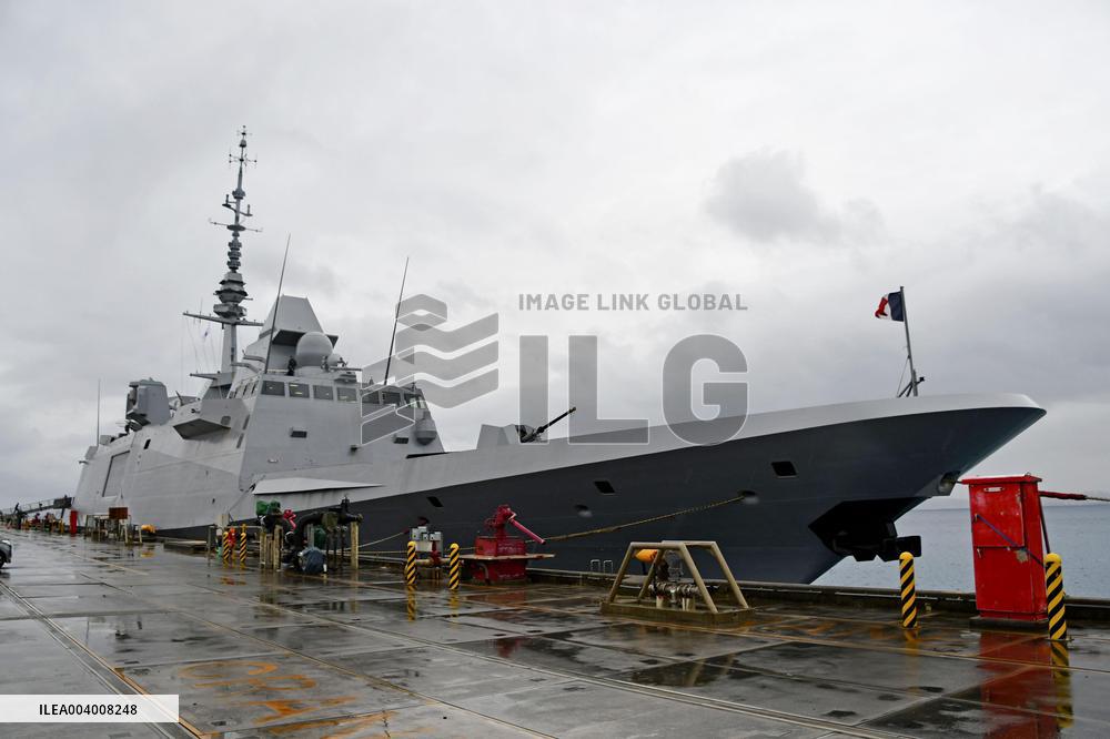 French frigate visits U.S. base in Okinawa