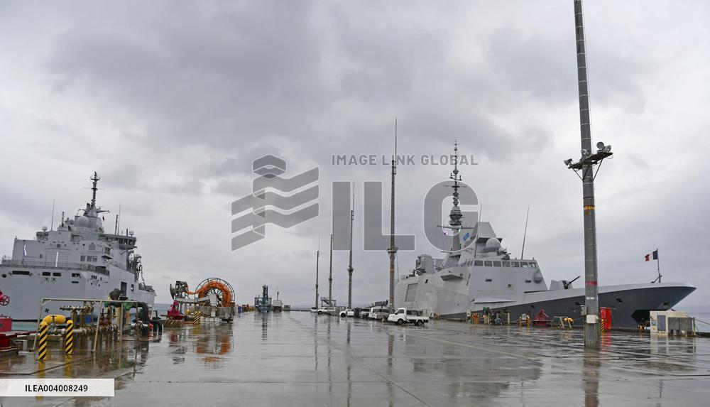 French vessels visit U.S. base in Okinawa