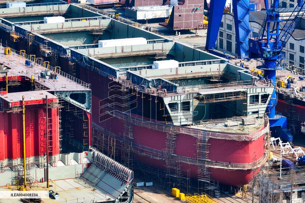 Jinling shipyard in Nanjing