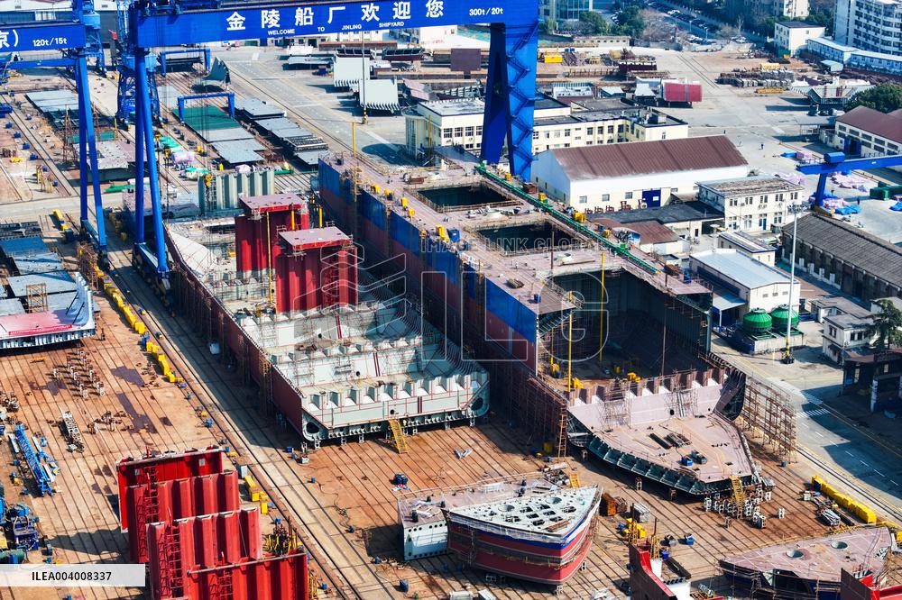 Jinling shipyard in Nanjing