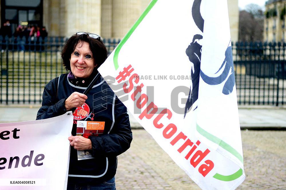 Rally Against Proselytism & Bullfighting Cruelty in Paris