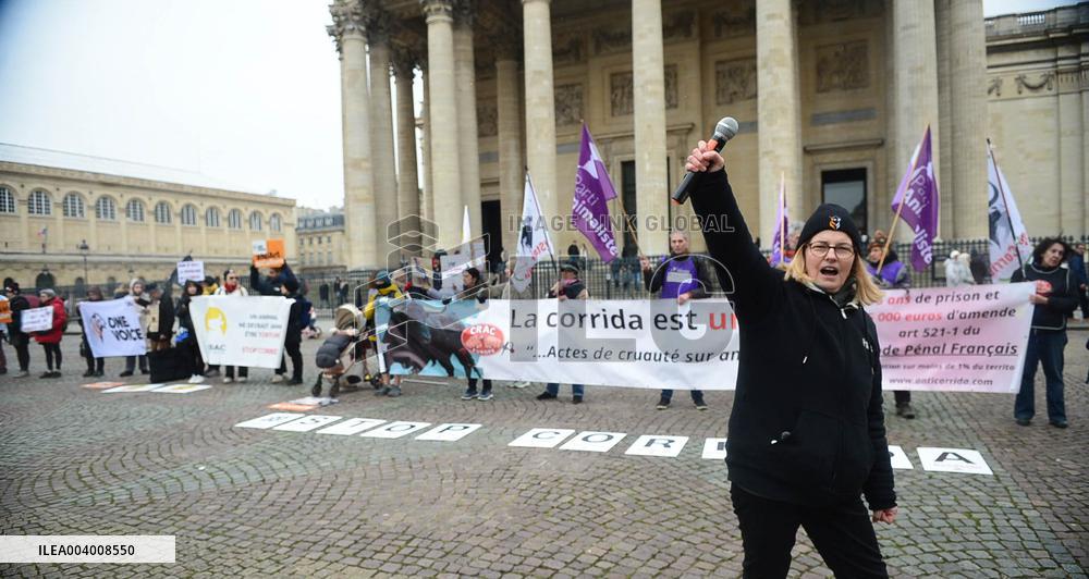 Rally Against Proselytism & Bullfighting Cruelty in Paris