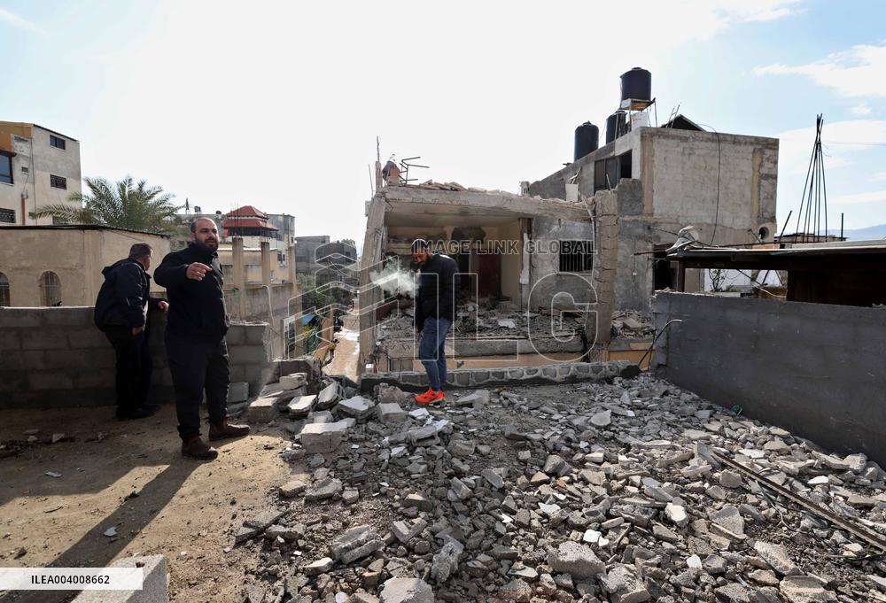 Al-Faraa Refugee Camp Destruction By Israeli Military Operation - West Bank