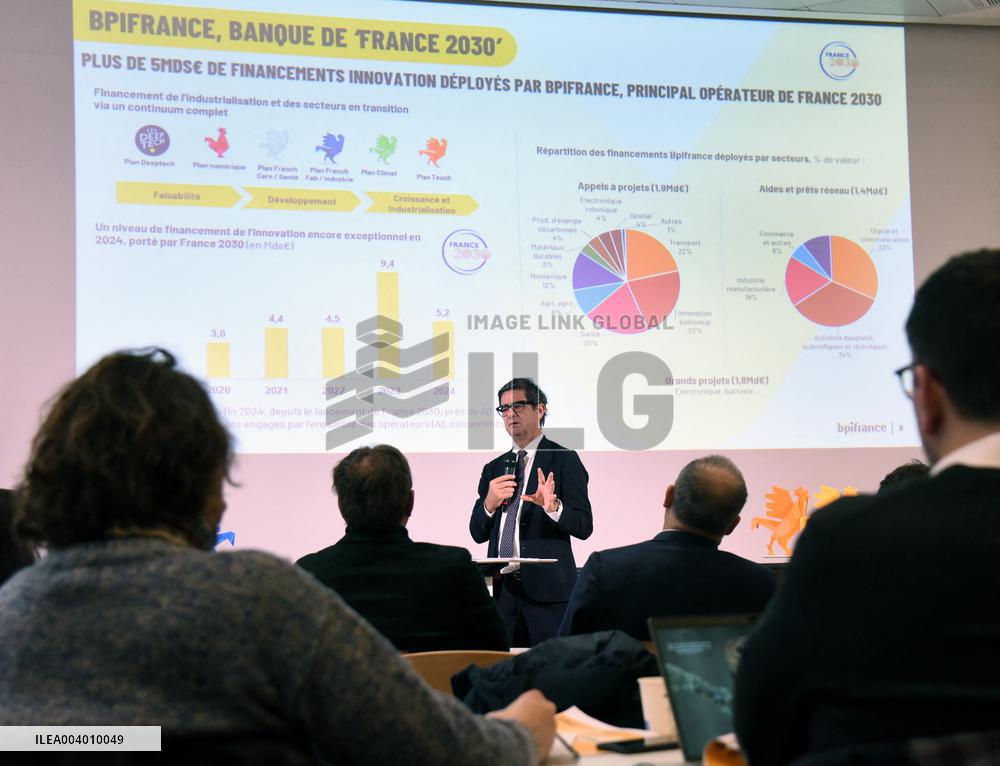 Bpifrance Presentation Of The 2024 Activity Report - Paris
