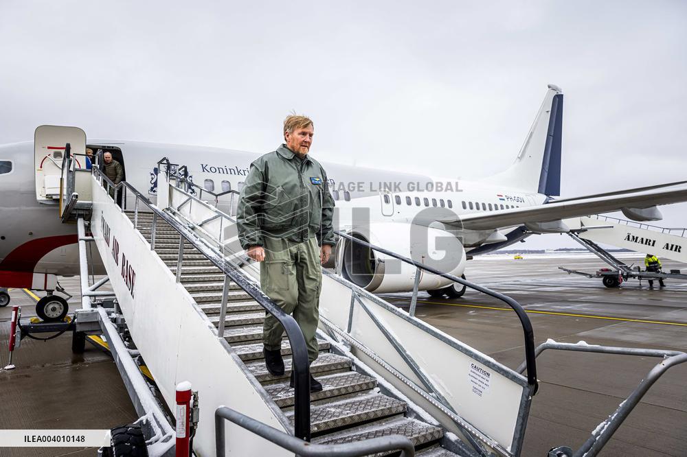 King Willem-Alexander Visits Dutch Troops - Estonia