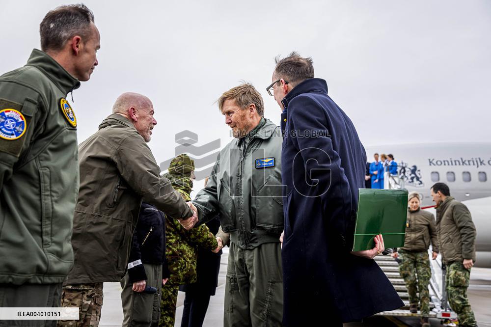 King Willem-Alexander Visits Dutch Troops - Estonia