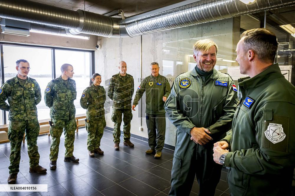 King Willem-Alexander Visits Dutch Troops - Estonia