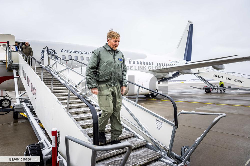 King Willem-Alexander Visits Dutch Troops - Estonia