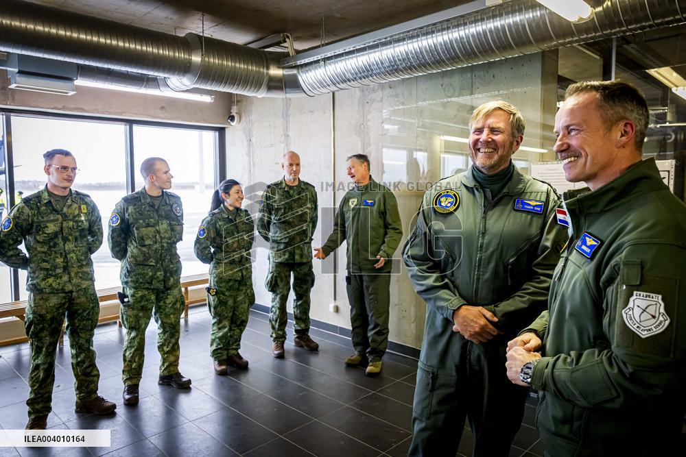 King Willem-Alexander Visits Dutch Troops - Estonia